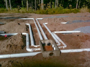 Pressure Distribution System in Portland area new build - Speedy Septic services septic in Oregon and Washington