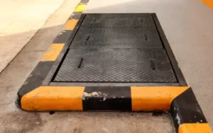 grease interceptor access point outside large restaurant in portland OR