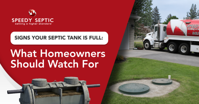 septic tank full signs